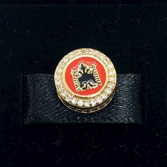 ✨🔥PANDORA Country Of Albania Exclusive Flag Enamel Button Charm - Picture 1 of 4